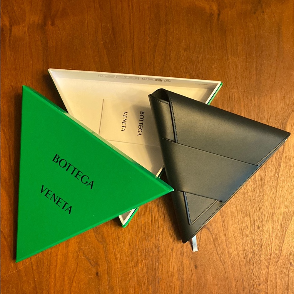 BOTTEGA VENETA Triangle Leather Covered Notebook Memo Pad